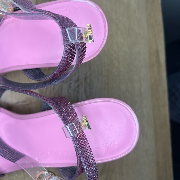 She Is Cheval “Did My Heart Love, ‘Til Now?” Limited Edition Sparkle Pink Wedge - Picture 7 of 13